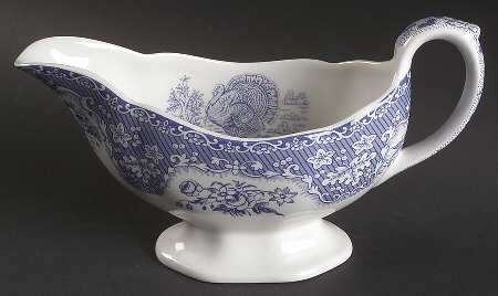Festival Blue Gravy Boat