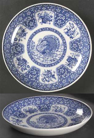 Festival Blue 10" Individual Pasta Bowl