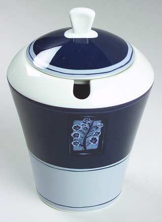 Indigo Sugar Bowl & Lid
