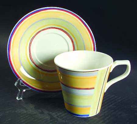 Cabana Flat Cup & Saucer Set