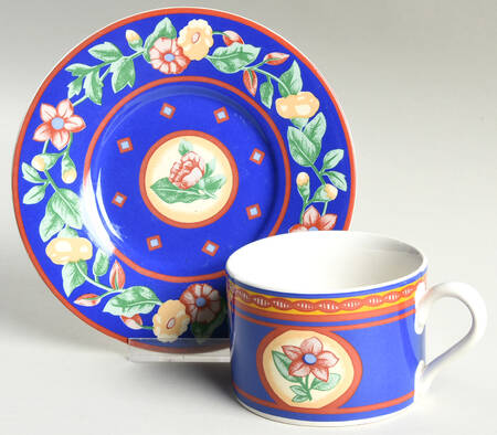 Avignon Flat Cup & Saucer Set