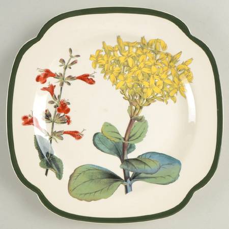 Burgess Botanical Square Salad Plate