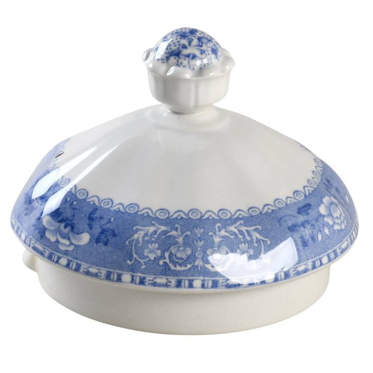 Blue Camilla (Scalloped, New Black Backstamp) Lid for Teapot