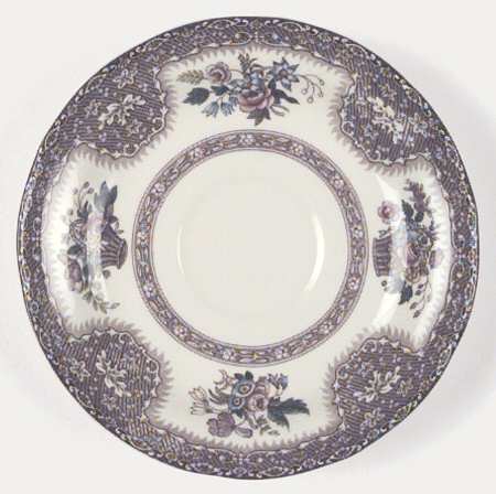Thanksgiving Brown, Multicolor (No Trim) Saucer