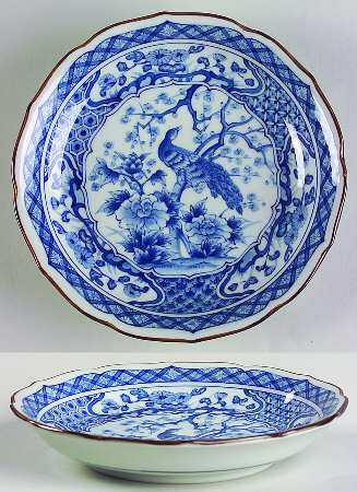 Blue Peacock Collection Coupe Salad Plate