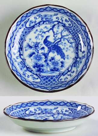 Blue Peacock Collection Fruit/Dessert (Sauce) Bowl