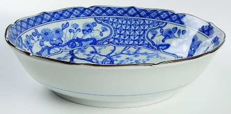 Blue Peacock Collection 9" Round Vegetable Bowl