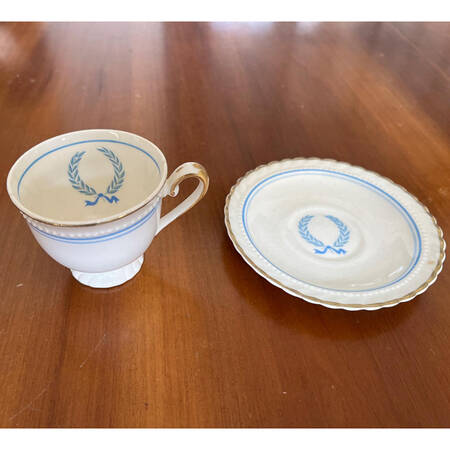 STB195 Footed Demitasse Cup & Saucer Set
