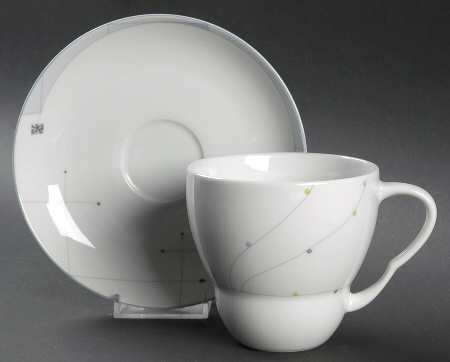 Jewel Flat Cup & Saucer Set