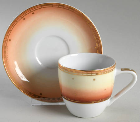 Rouge Flat Cup & Saucer Set