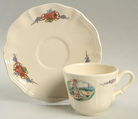 Obernai Flat Cup & Saucer Set