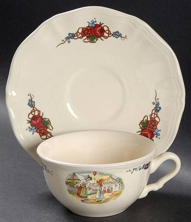 Obernai Flat Cup & Saucer Set