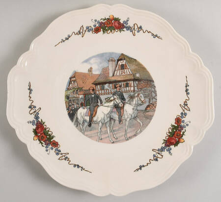 Obernai Handled Cake Plate