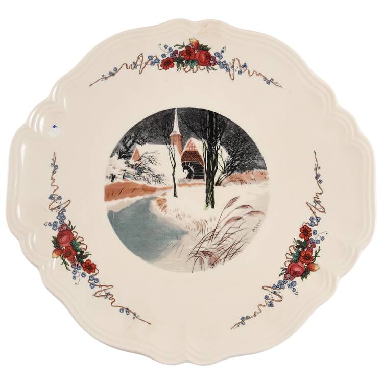Obernai Handled Cake Plate