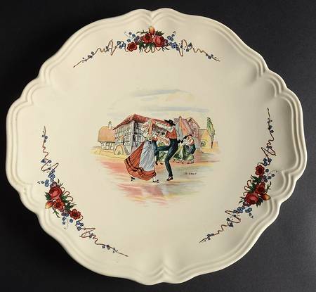 Obernai Handled Cake Plate