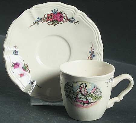 Obernai Flat Demitasse Cup & Saucer Set