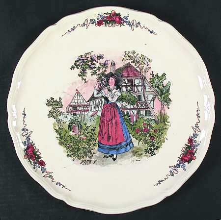 Obernai Round Torte Plate