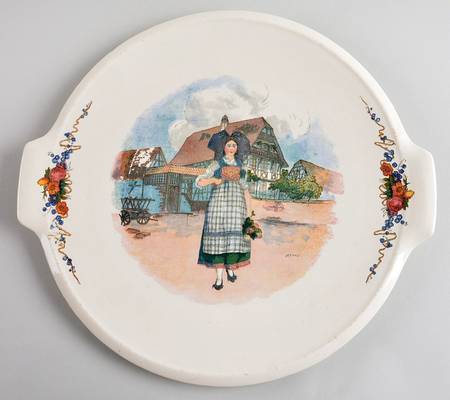 Obernai Handled Cake Plate