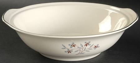 Whimsey (Off White Background) Round Vegetable No Lid