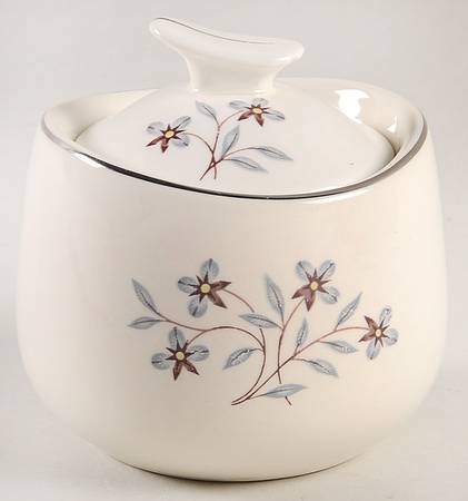 Whimsey (Off White Background) Sugar Bowl & Lid
