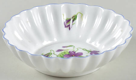 Violets (Ribbed) Nut Dish