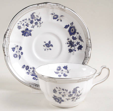 Pennington Platinum Flat Cup & Saucer Set