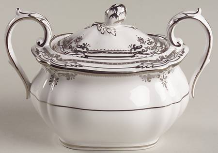 Stafford Platinum Sugar Bowl & Lid