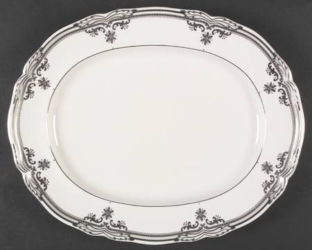 Stafford Platinum 14" Oval Serving Platter