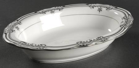 Stafford Platinum 9" Oval Vegetable Bowl