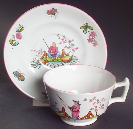 Pearl River Footed Cup & Saucer Set