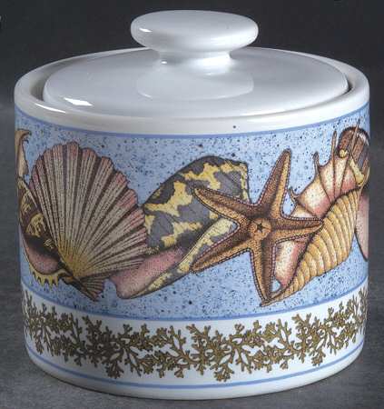 Shells Sugar Bowl & Lid
