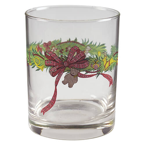 Christmas Memories Glassware Double Old Fashioned
