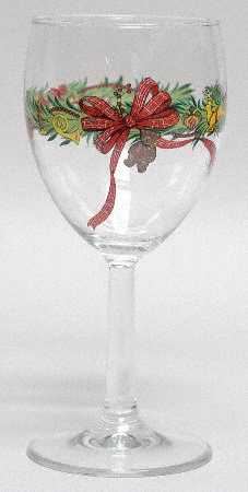 Christmas Memories Glassware Wine