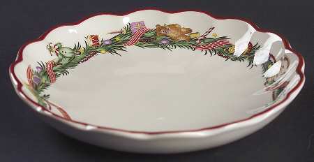 Christmas Memories Fluted Bowl