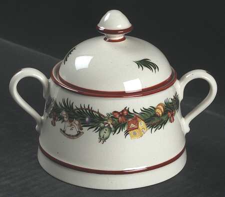 Christmas Memories Sugar Bowl & Lid