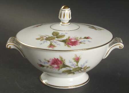 Moss Rose Sugar Bowl & Lid