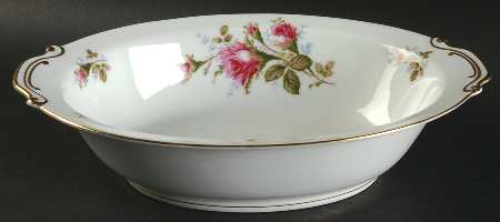 Moss Rose 11" Oval Vegetable Bowl