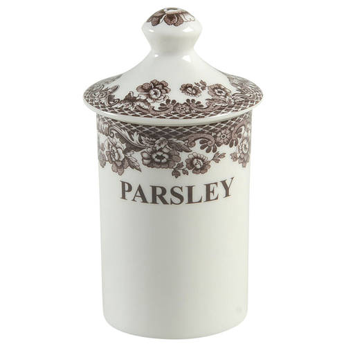 Delamere Brown Parsley Spice Jar & Lid