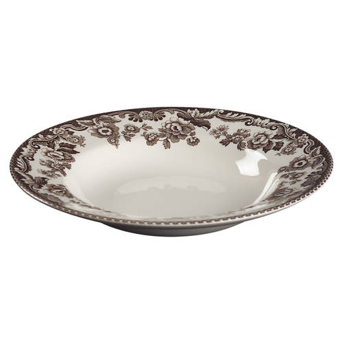 Delamere Brown Large Rim Soup Bowl