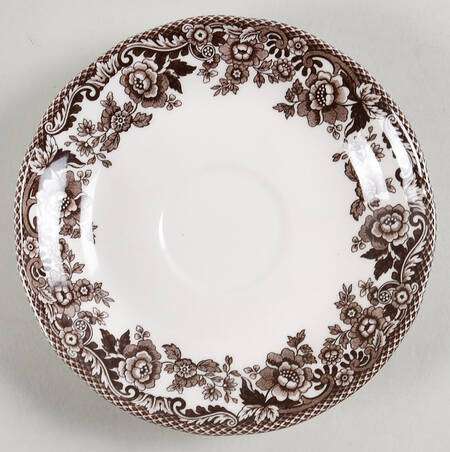 Delamere Brown Saucer for Flat Cup