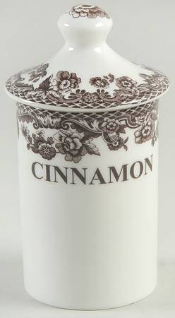 Delamere Brown Cinnamon Spice Jar & Lid