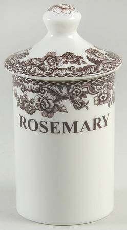 Delamere Brown Rosemary Spice Jar & Lid
