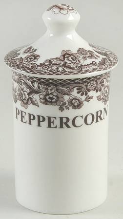 Delamere Brown Peppercorn Spice Jar & Lid