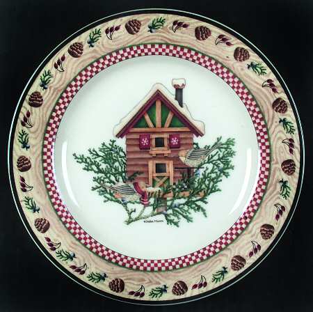 Winter Birds Salad/Dessert Plate