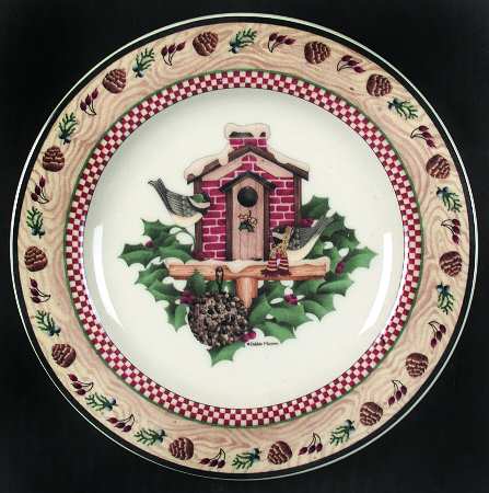Winter Birds Salad/Dessert Plate