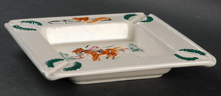 Hunt Scene 7" Square Ashtray