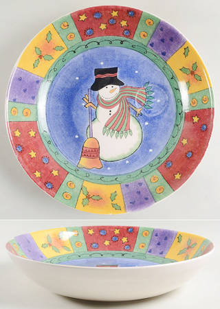 Sweet Shoppe Christmas Chip Bowl/Plate for Chip & Dip Set