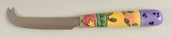 Sweet Shoppe Christmas Cheese Knife with Stainless Blade