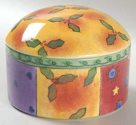 Sweet Shoppe Christmas Round Box & Lid