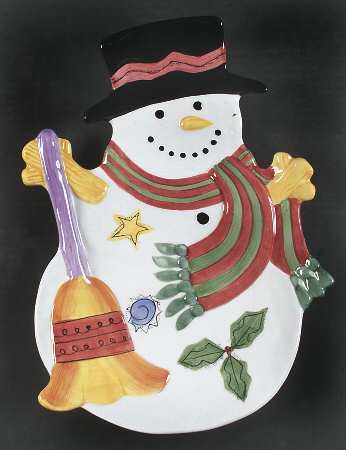 Sweet Shoppe Christmas Figural Cookie Platter